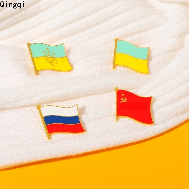 Trâm cài áo Miss Zoe tráng men hình lá cờ nhiều kiểu tùy chọn làm quà tặng cho bạn bè