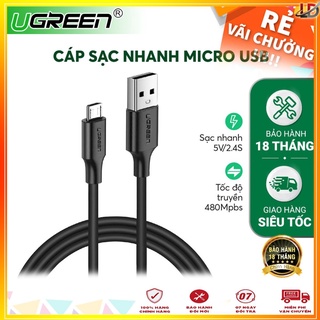 Cáp sạc Micro USB dài 25cm - 2m chính hãng UGREEN 60134,60135,60136,10637,60138 - Bảo hành 18 tháng
