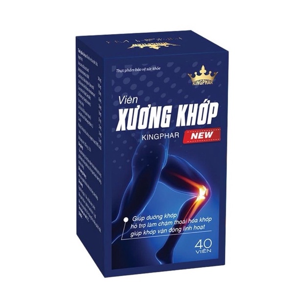 Viên Uống Bổ Xương Khớp Kingphar New -  Giúp dưỡng khớp,  làm chậm thoái hoá khớp cột sống, giúp khớp vận động linh hoạt