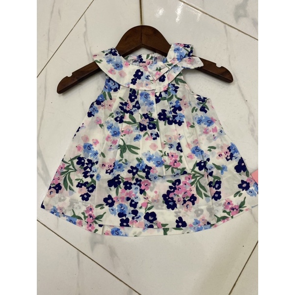 Váy hoa nhí bé gái hàng xuất dư size 73c/9m