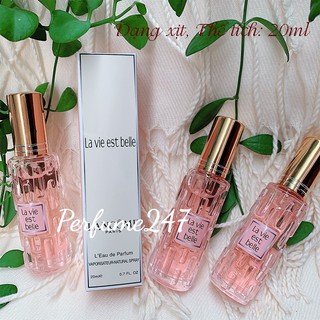 Combo 3 nước hoa nữ mini 20ml thơm lâu -mùi lacome lavie