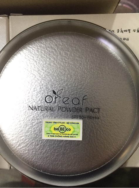 BEBECO OREAF NATURAL POWDER PACT SPF50 PA+++ phấn nén hút dầu siêu mịn chống nắng bảo vệ da | BigBuy360 - bigbuy360.vn