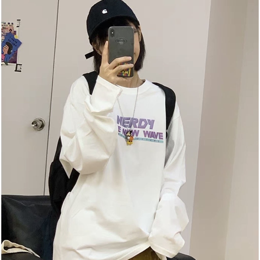 Áo thun tay dài form rộng NEKO.SG, Áo thun Streetwear Ulzzang SWT28