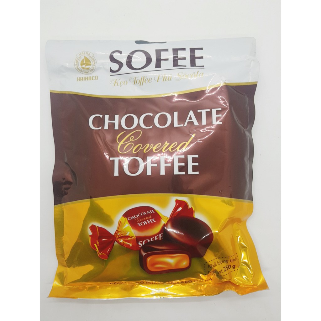 Kẹo Sofee Phủ Socola Toffee Hải Hà gói 250g
