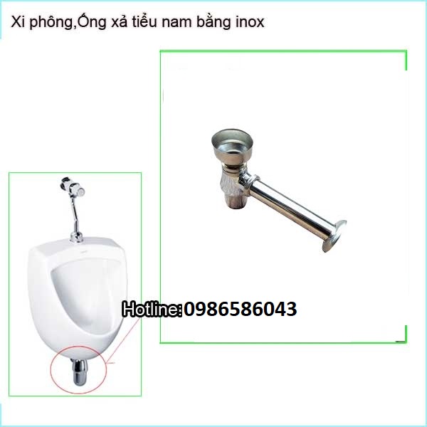 Bộ xả tiểu nam,xi phông,ống xả tiểu nam inox