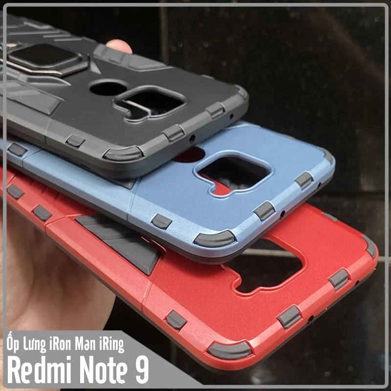 Ốp lưng Xiaomi Redmi Note 9 - Redmi 10X iRON - MAN IRING Nhựa PC cứng viền dẻo chống sốc