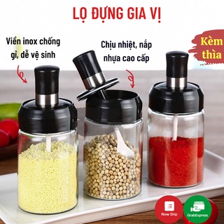 Lọ Đựng Gia Vị, Hũ Đựng Gia Vị Kèm Muỗng Thông Minh