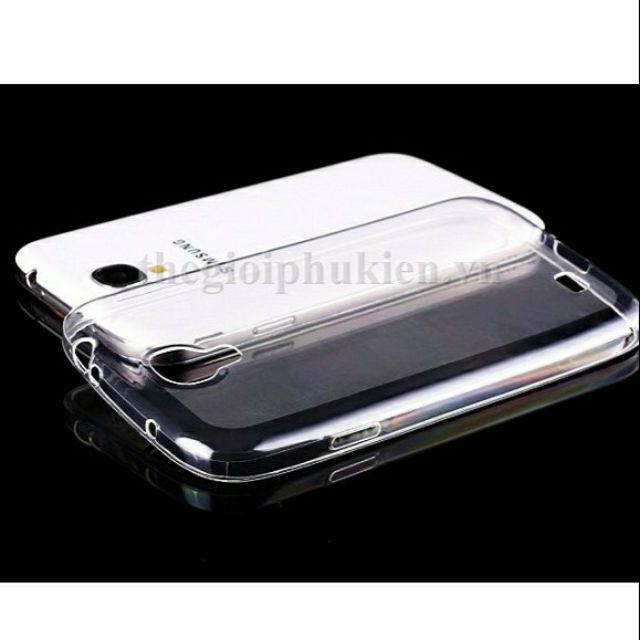 Ốp lưng dẻo silicon samsung s4 siêu mỏng trong suốt(tặng kính cường lực)