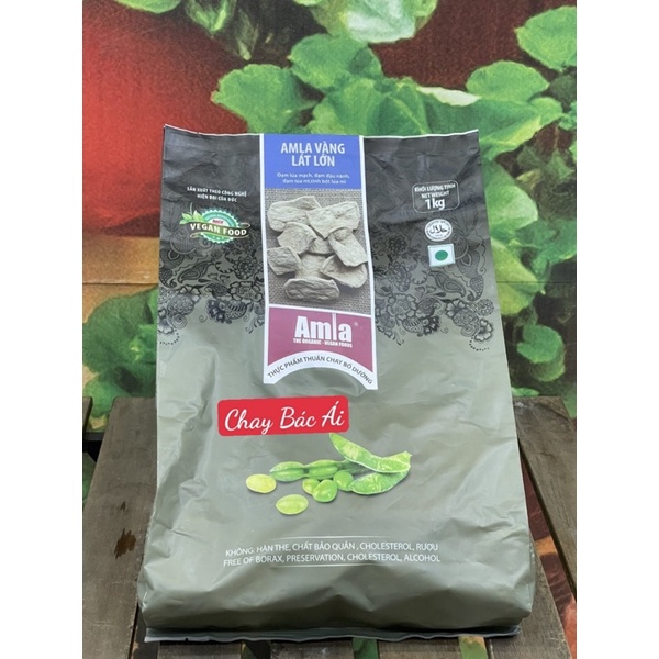 AMLA VÀNG LÁT LỚN - THỰC PHẨM CHAY DINH DƯỠNG KHÔNG BIẾN ĐỔI GEN, GLUTEN - TRỌNG LƯỢNG 1KG ( HẠN SỬ DỤNG T12/2022)