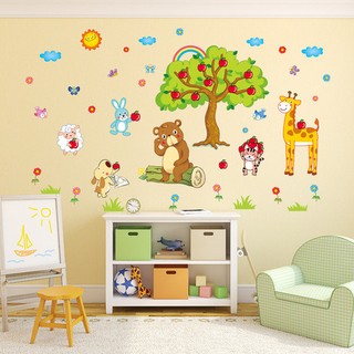 decal dán tường gấu