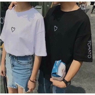 Áo thun Unisex thiêu trái tim TOMATO