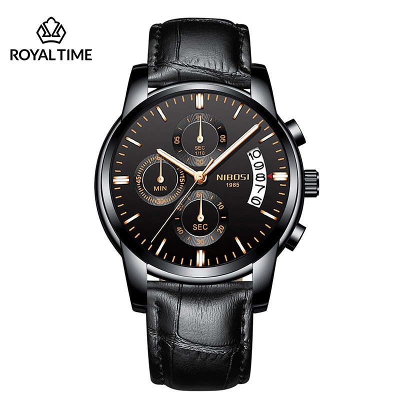 [Mã LT50 giảm 50k đơn 250k] [Tặng vòng tay] Đồng hồ nam NIBOSI chính hãng NI2353 ( Dây da ) thời trang cao cấp | BigBuy360 - bigbuy360.vn