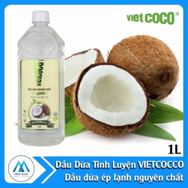 Dầu dừa ép lạnh Thương hiệu Vietcoco 1 lít