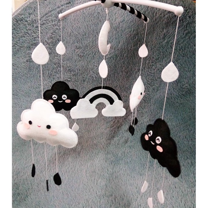 Treo nôi trắng đen CLOUD