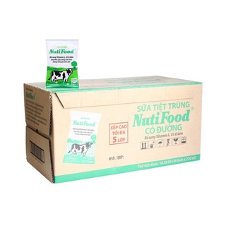 Thùng sữa tươi Nuti NutiFood 48 bịch x 220ml (Đủ vị)
