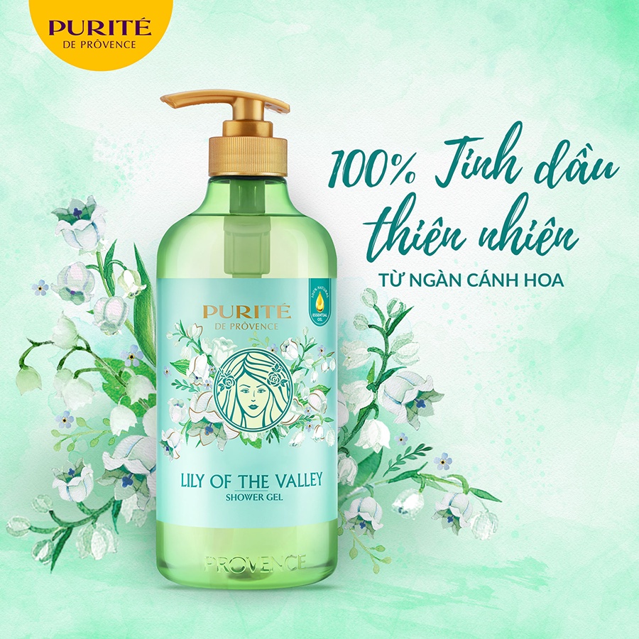 Sữa Tắm Thiên Nhiên Purité Hoa Linh Lan 850ml