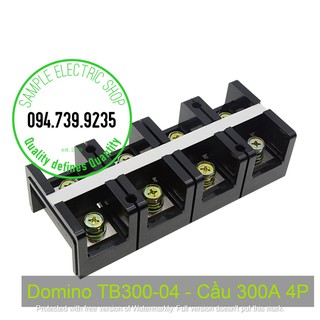Cầu đấu TB30004 - Cầu Domino 300A 4P - cầu đấu khối 300A 4P
