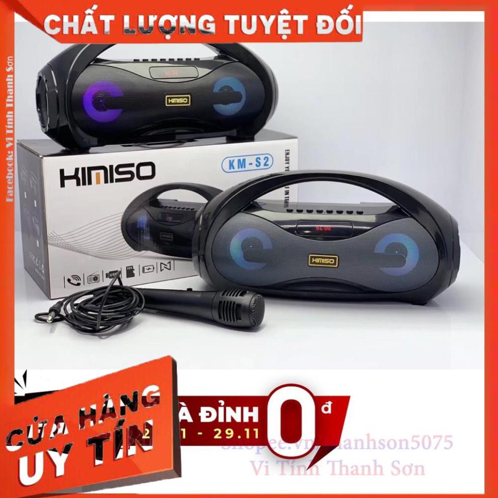 [Mã TH10KD20  hoàn đến10K xu] LOA HÁT KARAOKE XÁCH TAY MINI KM-S2 TẶNG KÈM MICRO CÓ DÂY - Vi Tính Thanh Sơn