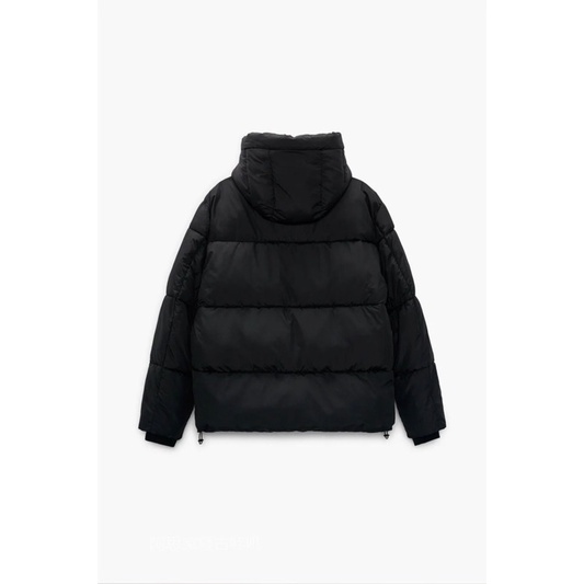 Order áo khoác auth tuồn ZARA của nam giới Áo khoác phao lót bông có mũ trùm đầu