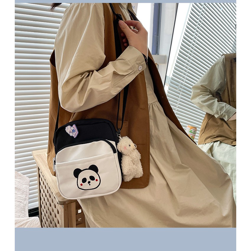Túi đeo chéo nữ mini đi học cá tính giá rẻ dễ thương nhiều ngăn TX740 (không móc treo gấu )