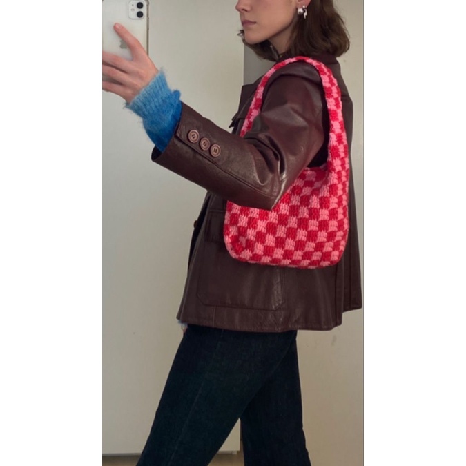 Túi Caro Len Handmade - Checkered Handbag