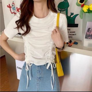 Áo croptop rút dây hai bên
