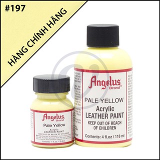 [CHÍNH HÃNG - KHÔNG CHIẾT] Pale Yellow 197 - Màu ANGELUS Leather Paint Standard vẽ trên da, vải, custom giày