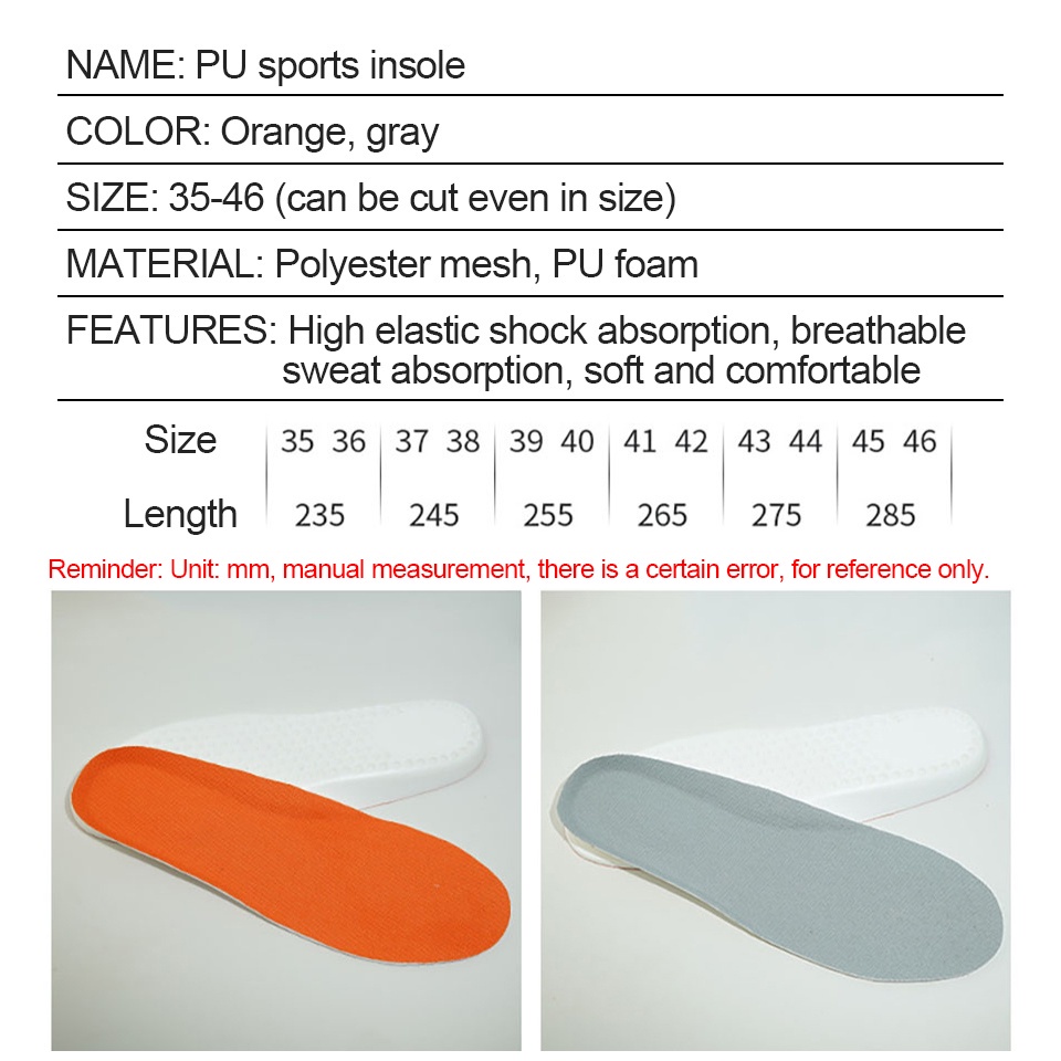 Miếng Lót Giày Mềm Mại Co Giãn Chống Trượt Thấm Hút Mồ Hôi Thoáng Khí Cho Nam Và Nữ