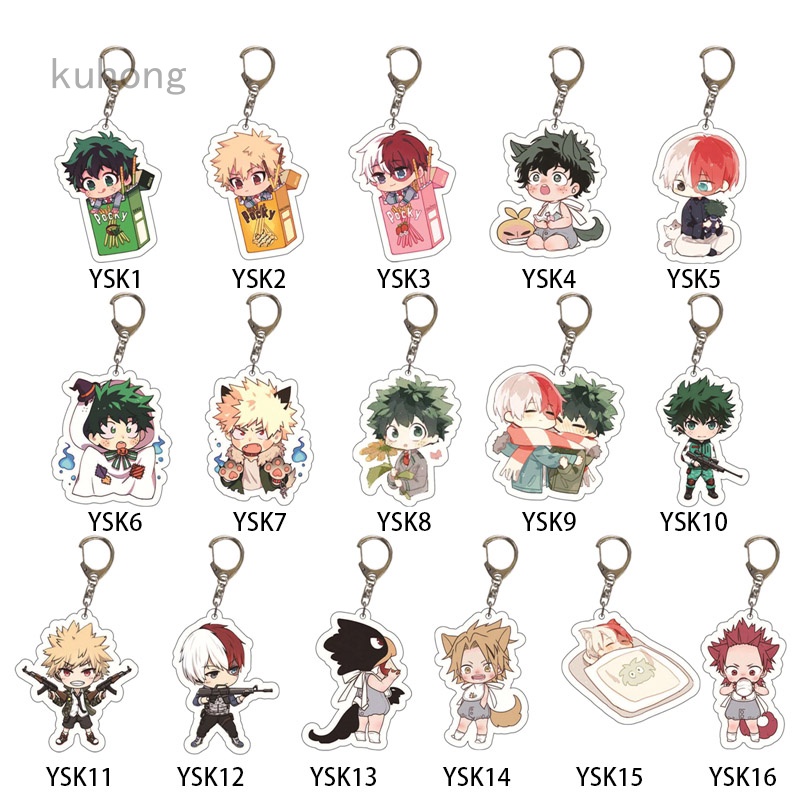 Móc Khóa Acrylic Hình Nhân Vật Hoạt Hình My Hero Academia Độc Đáo