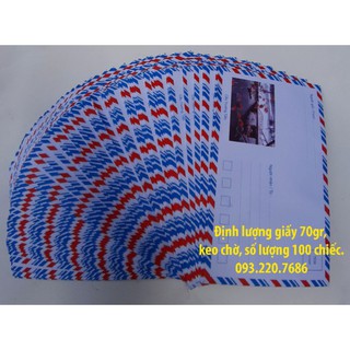 Phong bì xã hội, định lượng 70gr, keo chờ sẵn, số lưỡng 100 chiếc.