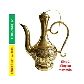 Bình Ấm Rượu bằng đồng thau Đài Loan - Đồ thờ cúng Hồng Thắng