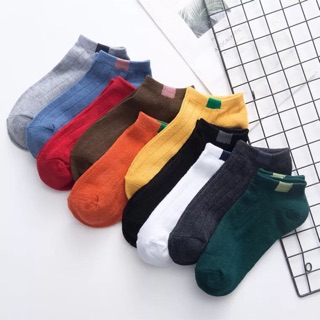 set 5 đôi tất gân 5 màu
