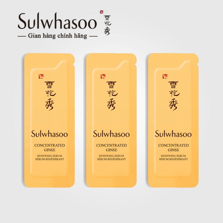 Tinh chất serum nhân sâm Sulwhasoo Concentrated Ginseng Renewing Serum 1ml/gói - Tinh chất nhân sâm Sulwhasoo