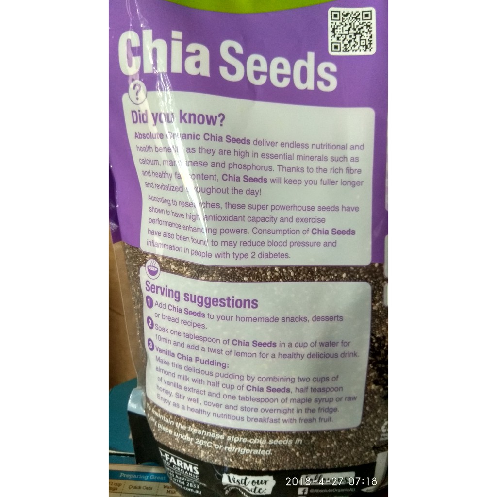 Hạt chia Úc tím hàng chuẩn Úc - hàng nội địa Úc 1kg