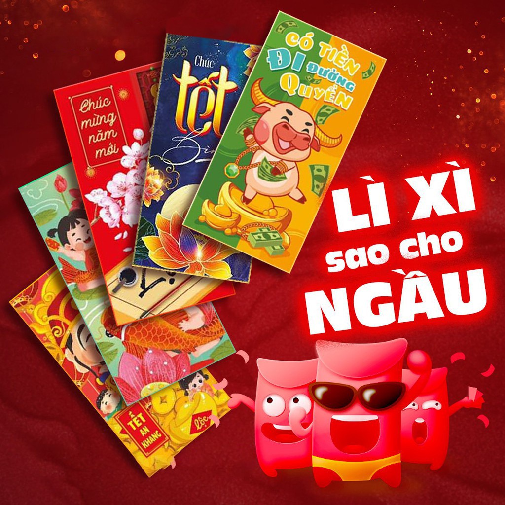 Set 10 Bao Lì Xì 2023 Hot Trend Quý Mão Giấy Dày Màu Sắc Bắt Mắt Cho Mùa Tết Ý Nghĩa