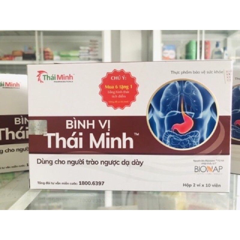 [Tích điểm nhận quà] Bình vị Thái Minh - Hộp 20 viên