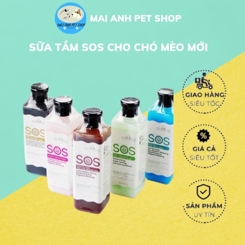 [CHÍNH HÃNG] Sữa tắm chó mèo SOS 530ml