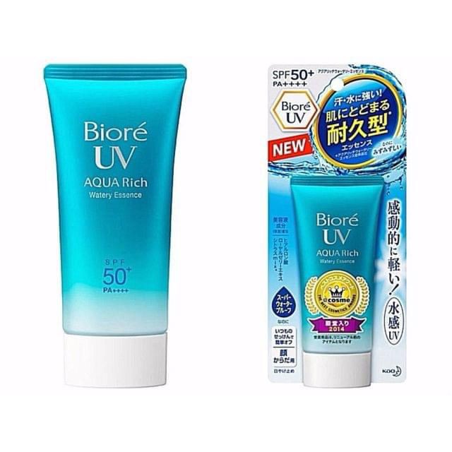 Kem Chống Nắng Biore, Essence Chống Nắng Bioré Màng Nước Dưỡng Ẩm Da 50g UV Aqua Rich Watery Essence SPF50+/PA++++