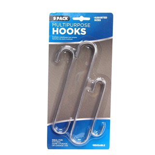 Bộ 9 cái móc bằng thép Uncle Bills HY0128
