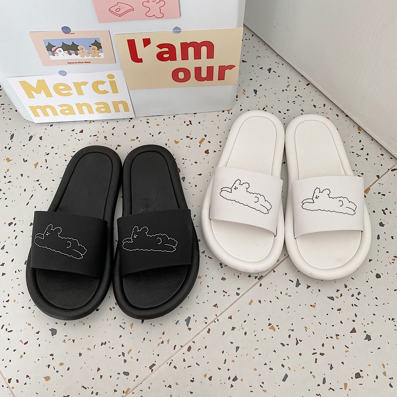 IELGY Sandal Đế Dày Phong Cách Nhật Bản Dễ Thương Cho Nữ