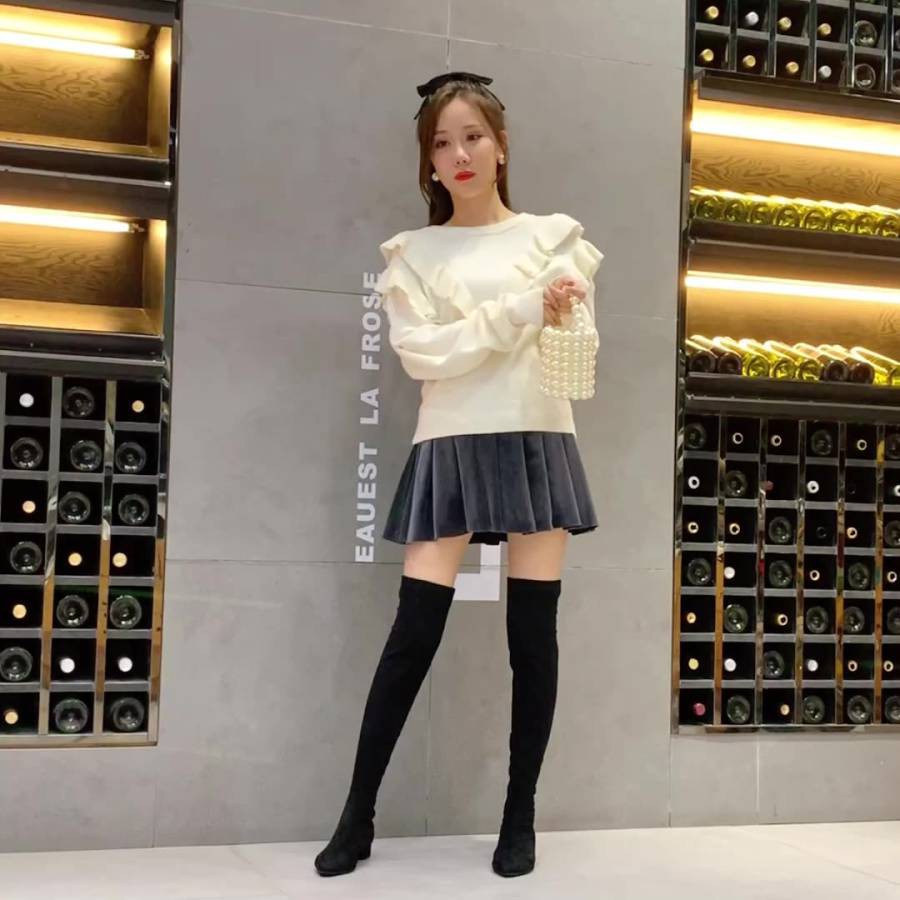 Chân Váy Ngắn Xếp Ly Thời Trang Thu Đông Cho Phụ Nữ Mang Thai | BigBuy360 - bigbuy360.vn