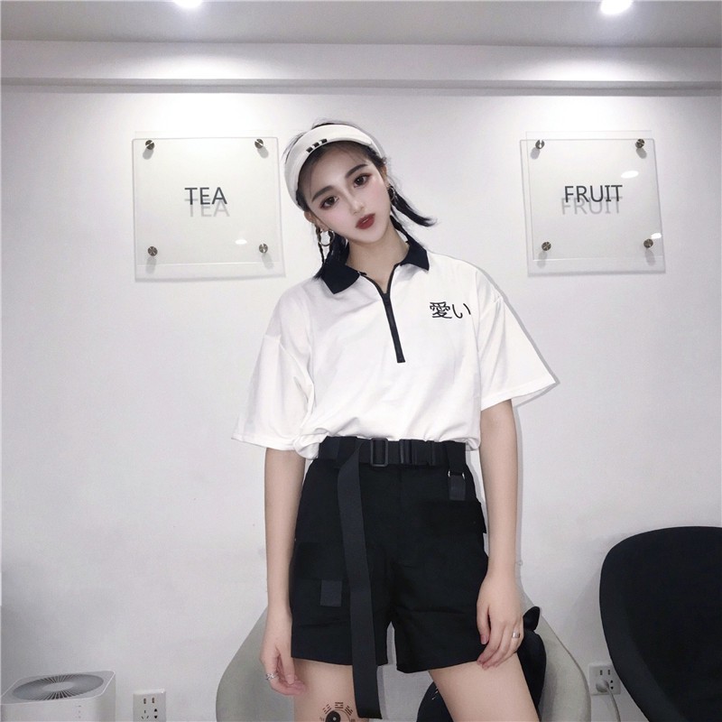 QUẦN SHORT NỮ ULZZANG ( KÈM NỊT )