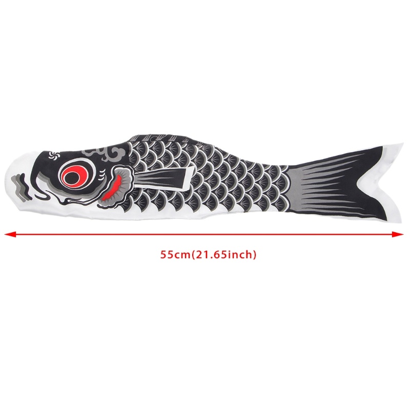 Cờ Treo Tường Hình Cá Koi 55cm Trang Trí