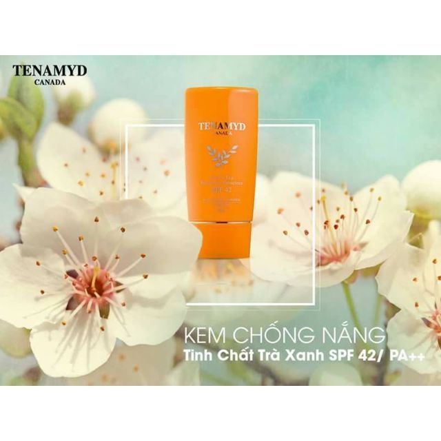 KEM CHỐNG NẮNG TRÀ XANH TENAMYD - GREEN TEA PROTECTIVE SUNSCREEN SPF 42,  PA++