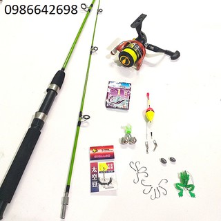 Bộ cần câu máy 2 khúc shimano 1m65, 1m8, 2m1, 2m4, 2m7 kèm máy và phụ kiện