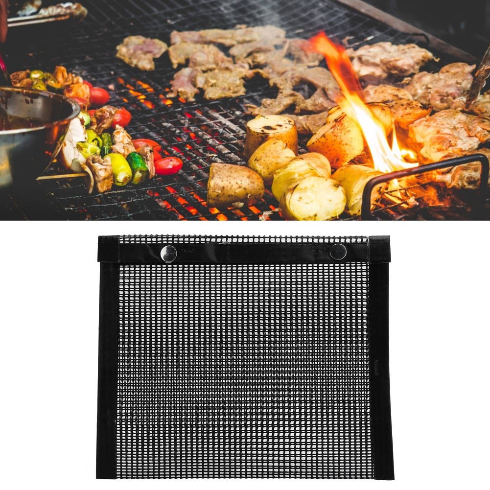 (Hàng Mới) Túi Lưới Nướng Bbq Chịu Nhiệt Độ Cao Chống Dính Cho Hoạt Động Ngoài Trời