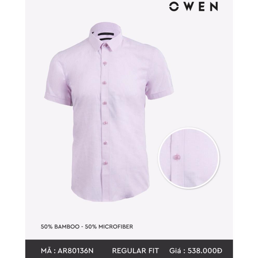 - Áo sơ mi ngắn tay Owen chính hãng - AR80136N