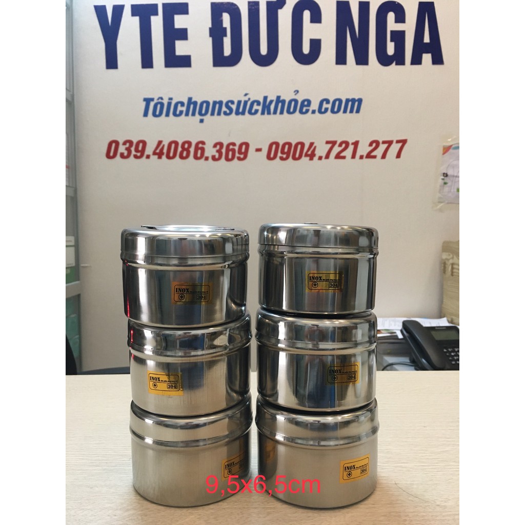 Hộp đựng bông cồn Inox các cỡ