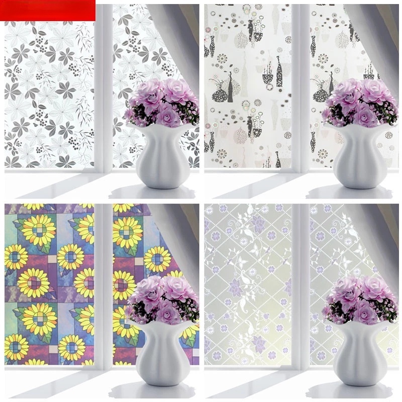 Giấy dán cửa sổ bằng PVC nhám 45x100cm