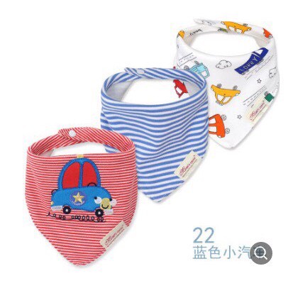 Set 3 yếm Momcare mẫu tam giác cho bé đến 3 tuổi